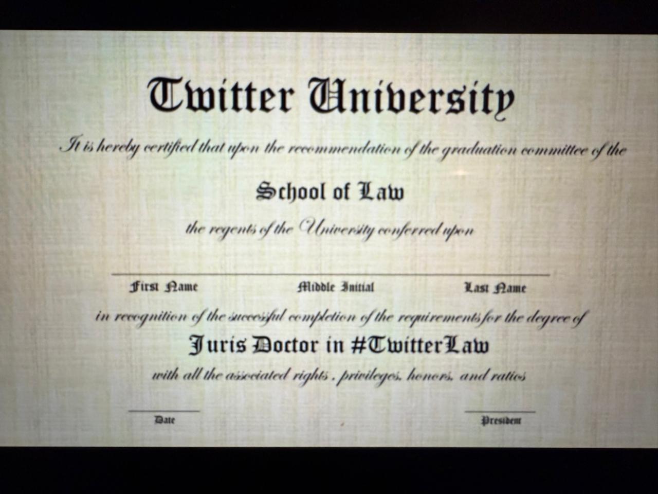 EL TRIUNFO DEL DERECHO TWITTERO